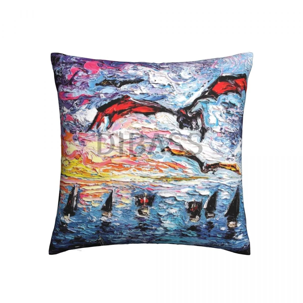 

Crossing The Narrow Sea - Floor Pillow Throw Pillows for sofa