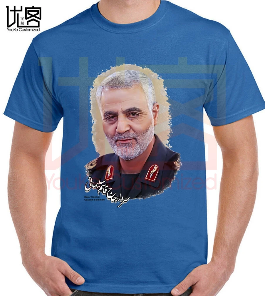 Iran hero Qassem Soleimani The commander of quds force футболка для мужчин и женщин из 100% хлопка с