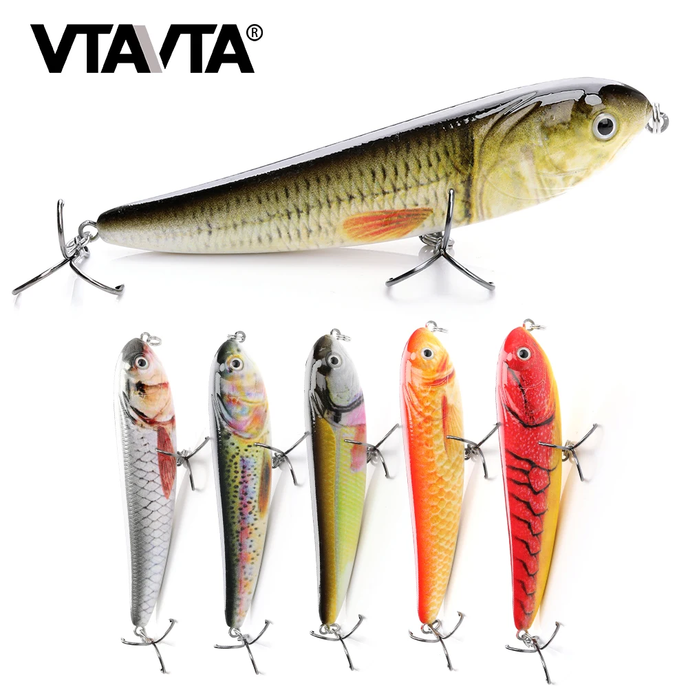 VTAVTA 10 см 16 г Topwater карандаш приманка твердая приманка гольян рыболовные приманки-Воблеры искусственная приманка погремушка кренкбейты Рыбалка на щуку