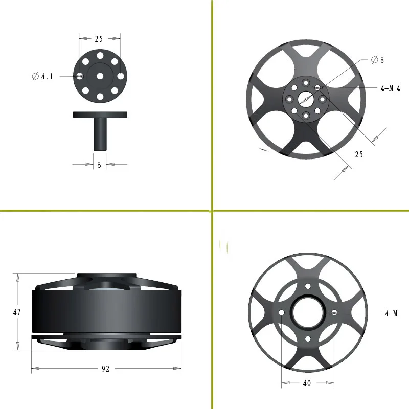 

RC Agriculture Drone U90 KV80/KV100/KV120 Brushless Motor Waterproof Multi-axies Aircraft for Plant UAV