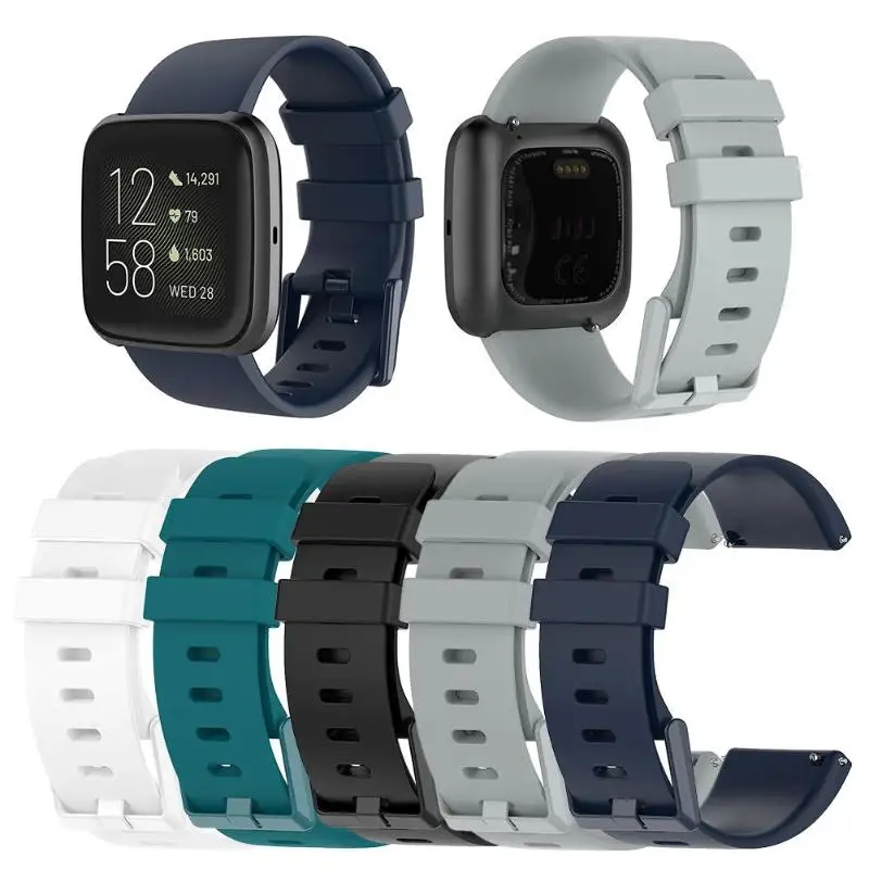 Мягкий силиконовый запасной ремешок для Fitbit Versa 2/Versa Lite наручных часов S/L |