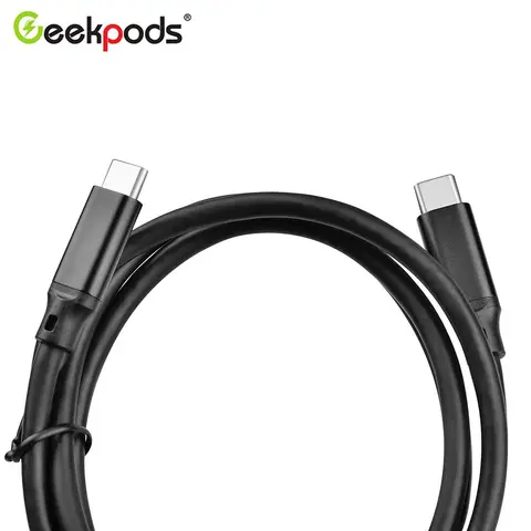 Кабель Geekpods USB C на USB C, 60-100 Вт, USB, кабель быстрой передачи данных для MacBook Pro iPad Pro 5 Гбит/с, зарядное устройство USB Type C, кабель для передачи данных 4K