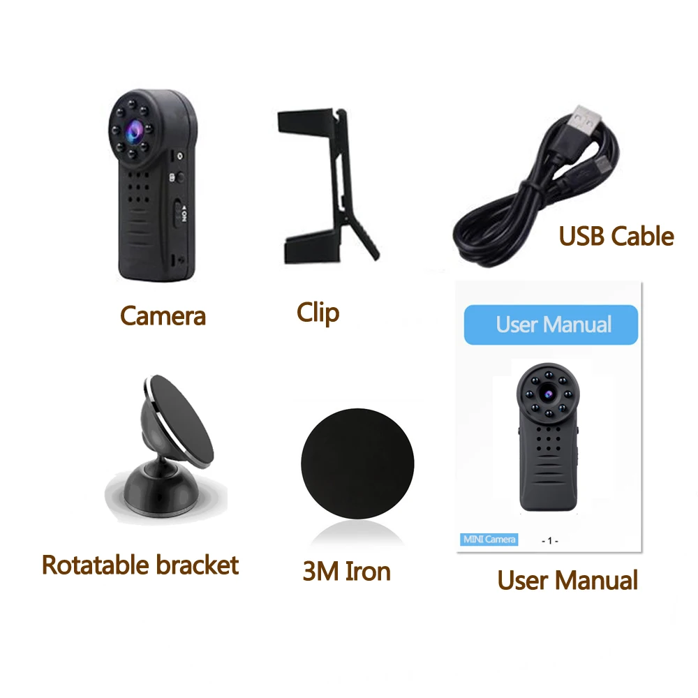 Мини Магнитная Wifi камера HD 1080P видео аудио ночное видение датчик движения микро DVR