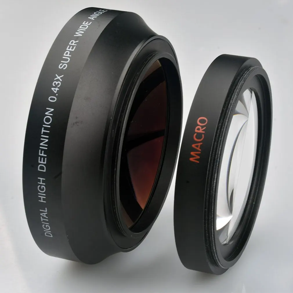 

67mm 0.43X Professional Wide Angle Lens Optical Glass Ultra Wide Angle Fisheye Lens For Digital Cameras