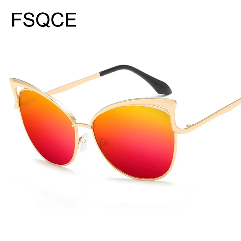 Солнцезащитные очки кошачий глаз женские модные брендовые дизайнерские ретро
