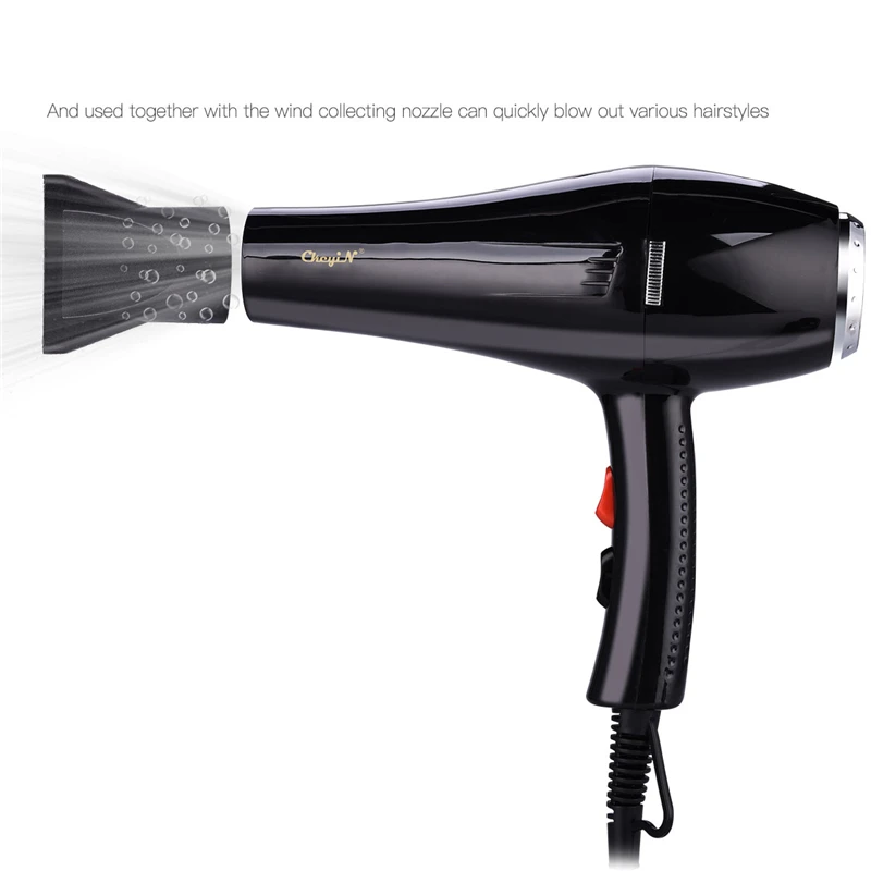 

Hot 5000W Large Power Professional Hair Dryer Quickly Blow Dryer Blue Light Hydra Negative ions Hairdryer Styling Tool Travel 40