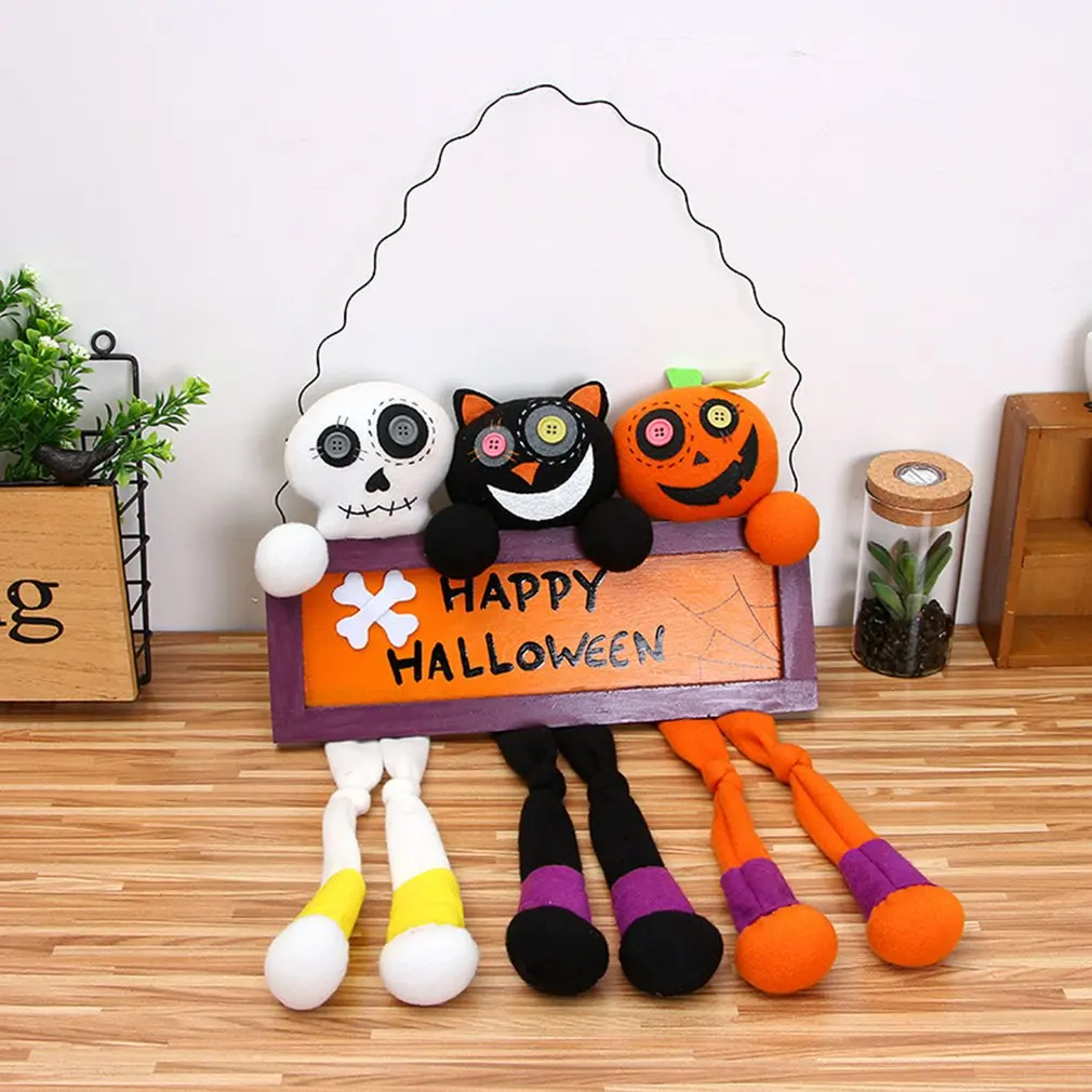 Хэллоуин Кукла подвесная подвеска мультфильм тыква кошка ведьма плюшевые куклы