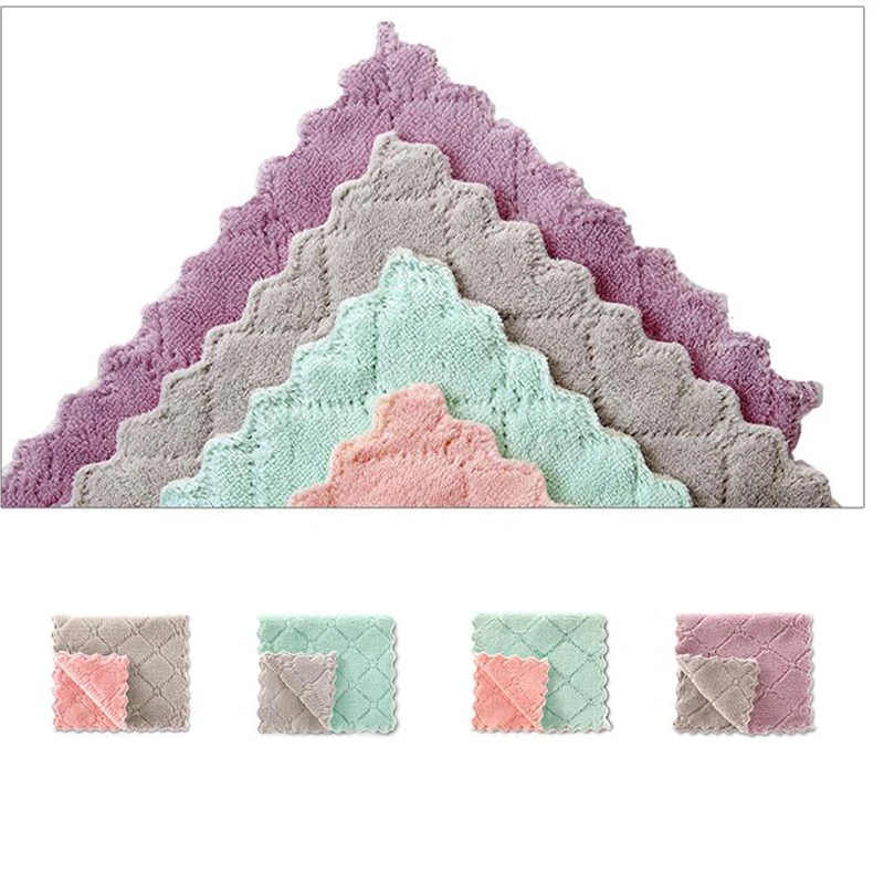 Салфетка из микрофибры для кухни тряпка мытья посуды чистки стекла кухонного