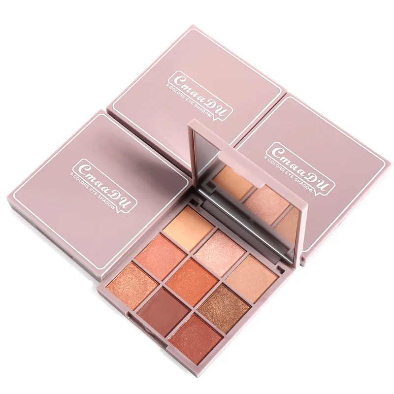 

9 Colors Matte Glitter Powder Pearl Light Waterproof High Pigment Natural Bronze Eye Shadow Cosmetics Eye Shadow Palette Makeup
