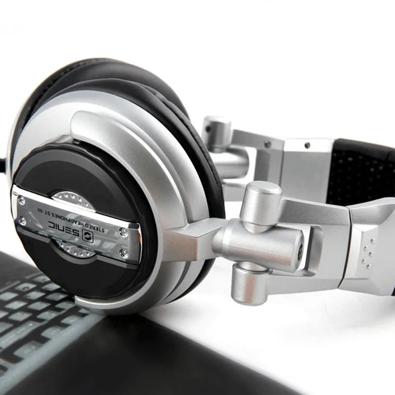 st 80 dj music wired headphones recording headset 3 5mm to 6 5mm hifi earphones for pc computer laptop electronic organ free global shipping