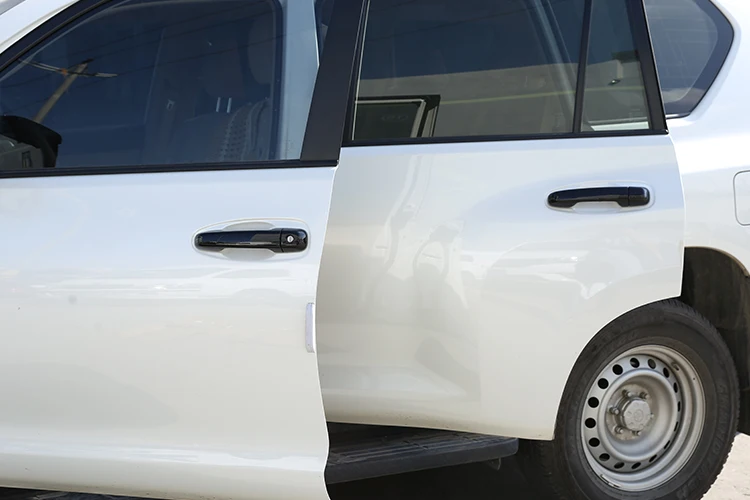 2 стиля глянцевый черный ABS Хромированная дверная ручка отделка автомобильные аксессуары для Toyota Land Cruiser Prado FJ150 150 2010- 8 шт