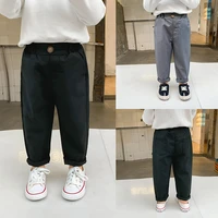 with pocket spring summer thin casual pants boys kids trousers children clothing teenagers formal outdoor elastic waist high qua