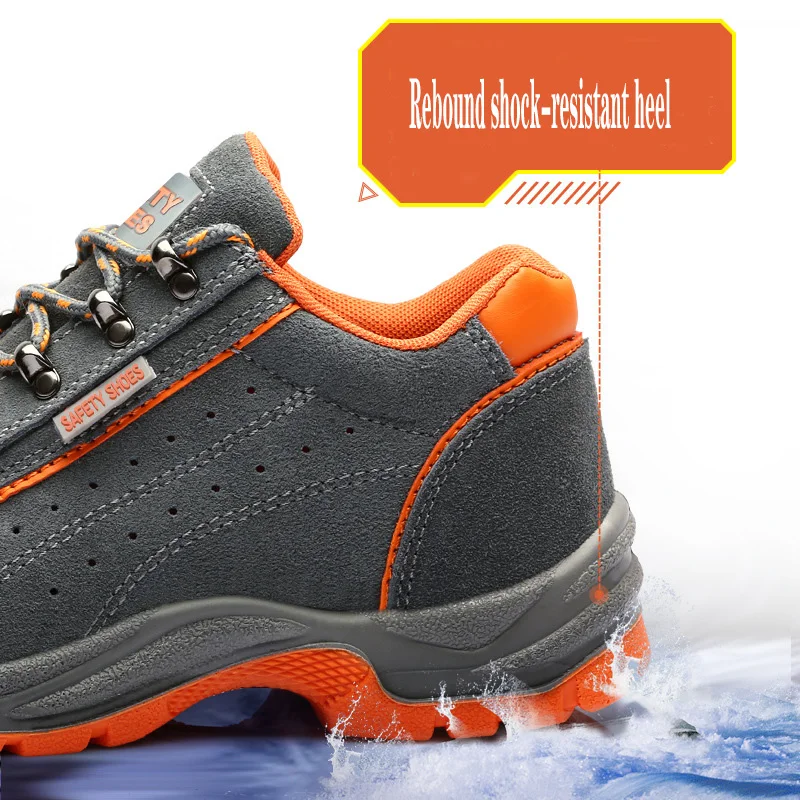 Страхование труда 2020 мужские стальные носовые Противоударные Защитные ботинки