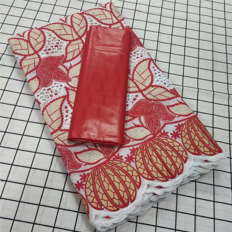 

2.5+2.5 Yards African Lace Fabric Bazin Riche Broder Embroiderey Swiss Voile Lace In Switzerland For Nigerian Man Cloth Materia