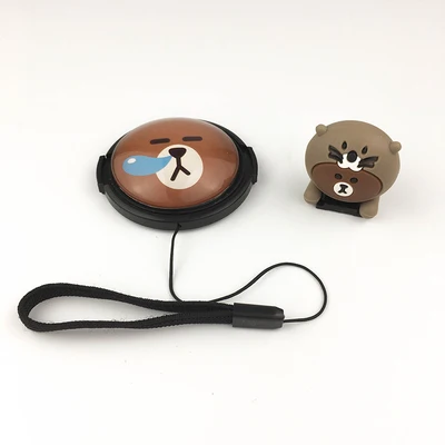 

Lovely 3D Cartoon Stitch hero Camera Lens Cap Hot Shoe Cover For Canon Nikon Fujifilm Samsung Leica sony Olympus LUMIX accessori