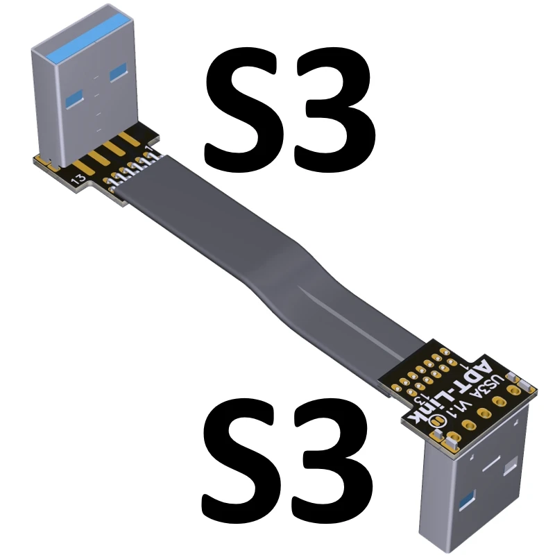 USB кабель удлинитель тип А штекер 3 0 2 лента плоский кабеля настраиваемый вверх