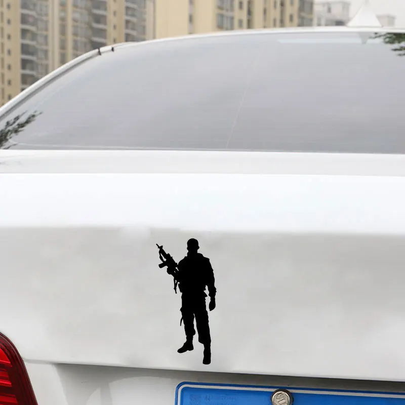 YJZT 8 4 см * 17 армейский солдат модный автомобиль Стайлинг Переводные Виниловые