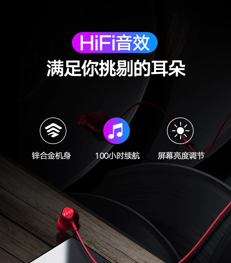 Ruizu mp3-плеер аудио плеер электронная книга рекордер радио без потерь Музыкальный плеер Видео плеер часы