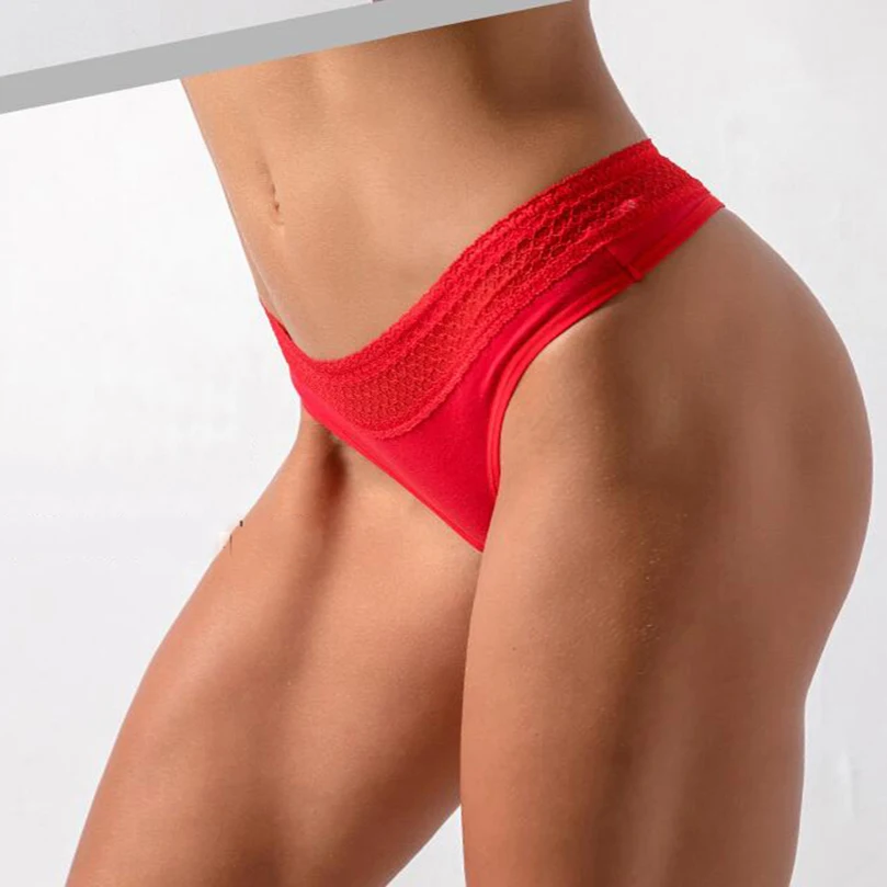 

Трусики-стринги женские, кружевные, бесшовные
