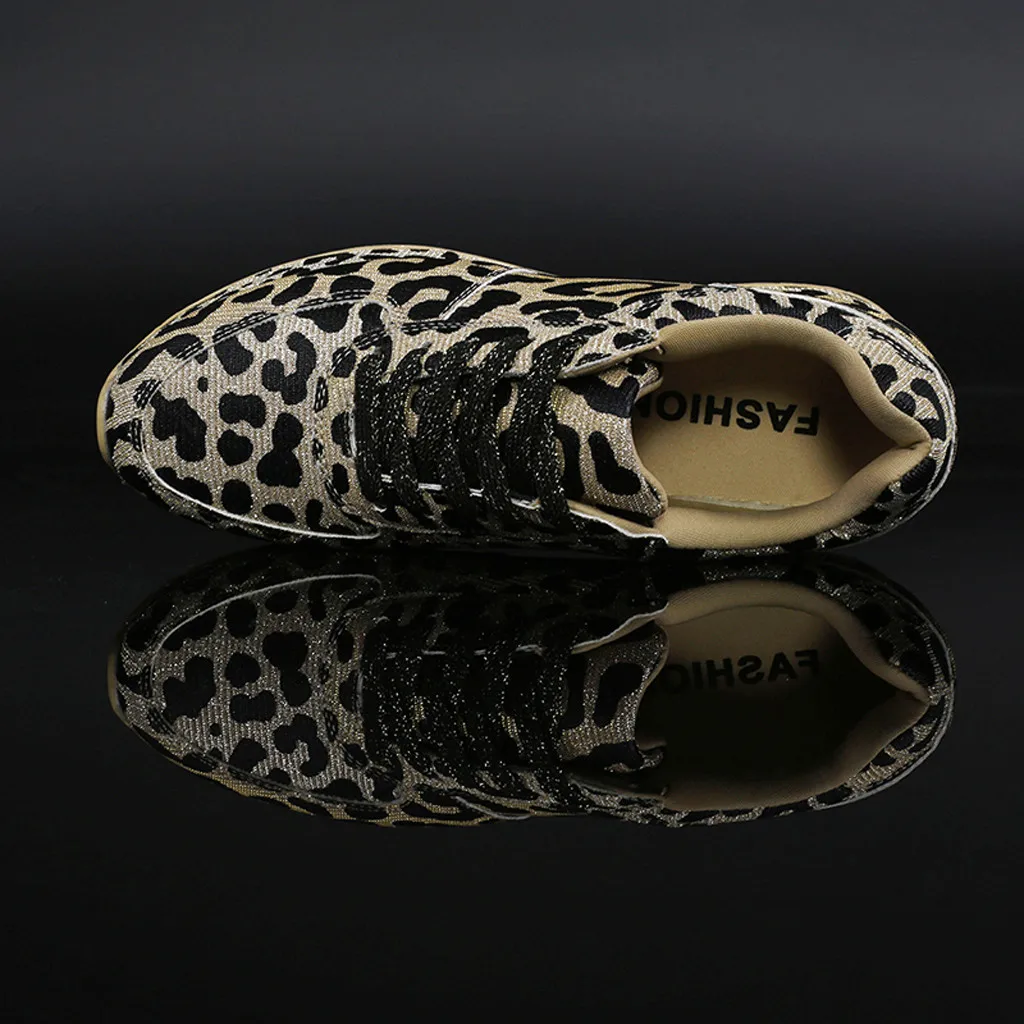 

Leopard sneaker woman shoes Increased Non-slip platform sneaker shoes for woman fashion summer increased internal shoes Dropship