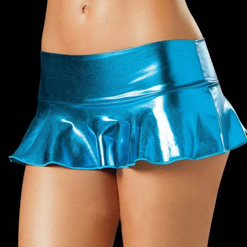 Adult Women Little Skirt Bodycontop Quality Erotic Leather Clubwear Racy Lingerie Costume Faux Dance Club PU | Мать и ребенок