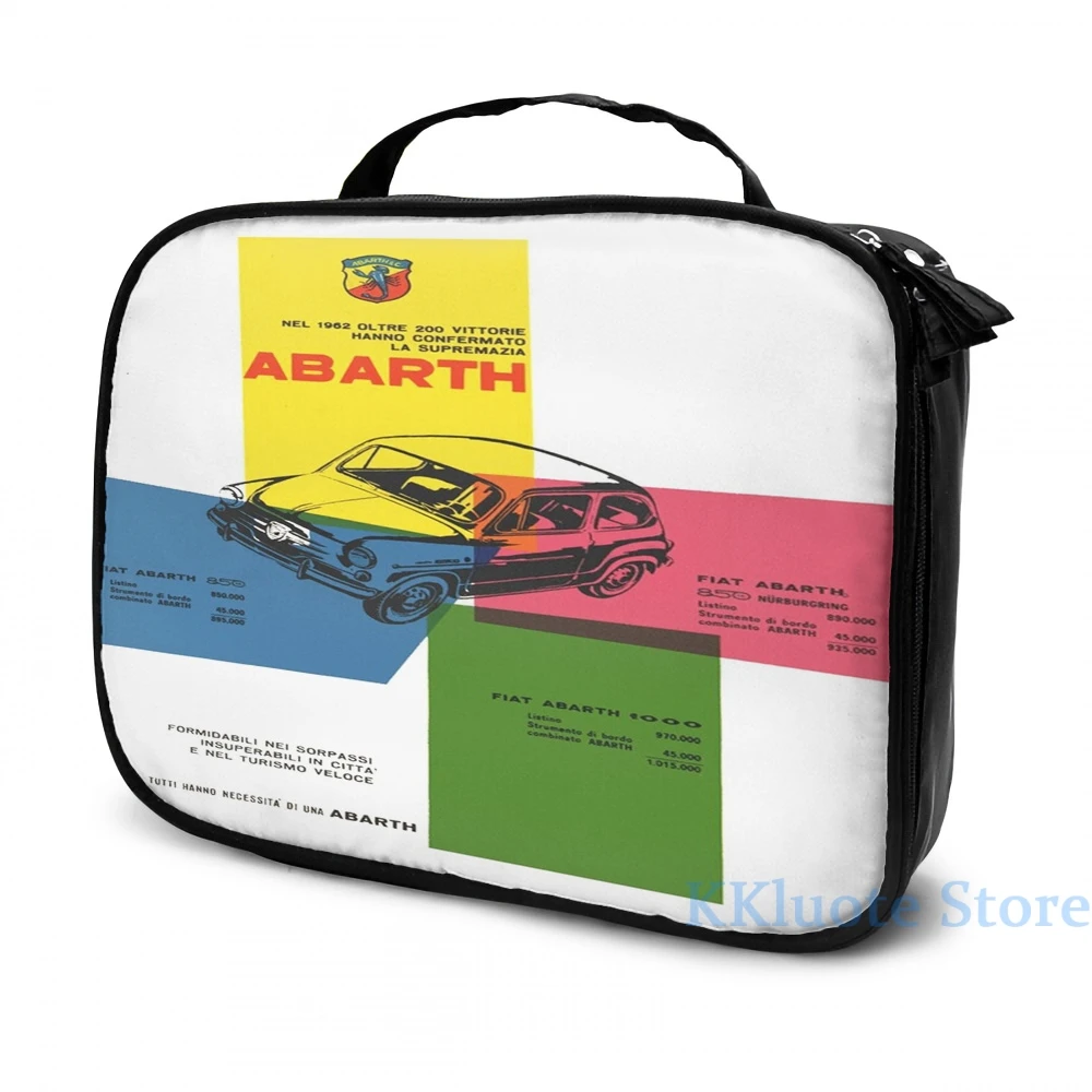 Винтажный рюкзак с забавным графическим принтом Abarth 850 (2) для мужчин и женщин