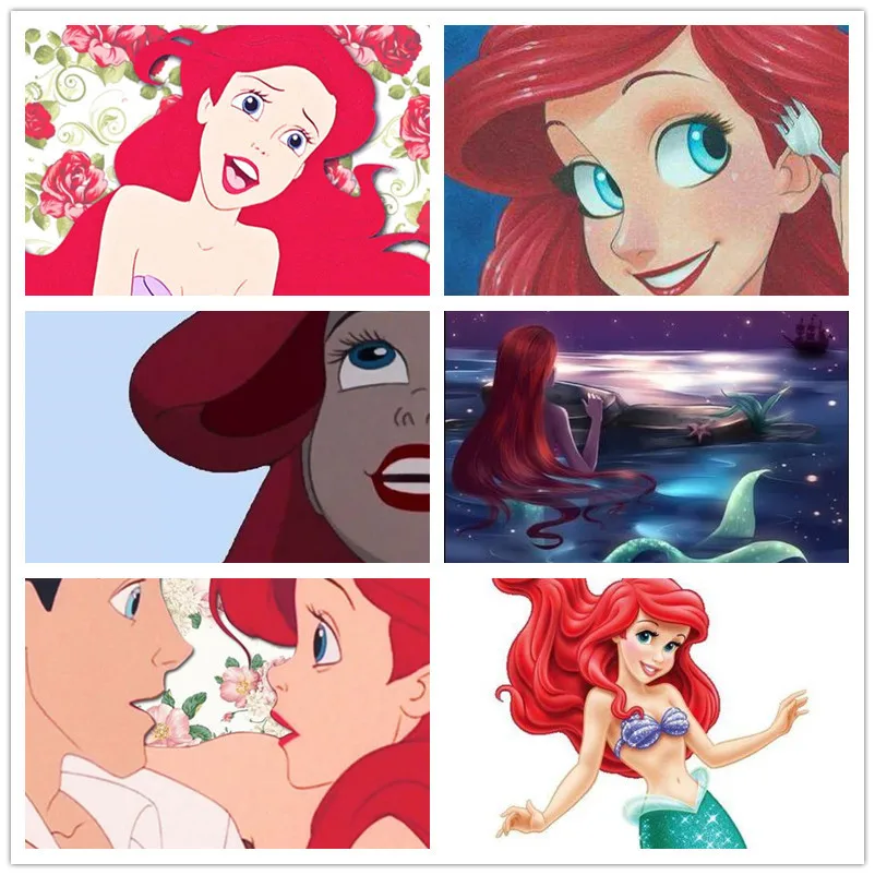 

Настенная картина «маленькая русалочка» Disney, настенные постеры и принты в скандинавском стиле для гостиной, украшение для дома