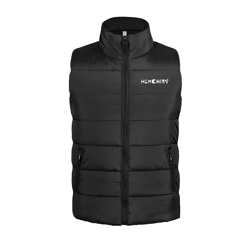 HENCHIRY Winter Men Vest Fashion Man Sleeveless Jacket Warm Plus Size Brand Men's Jackets M-XXXXL |