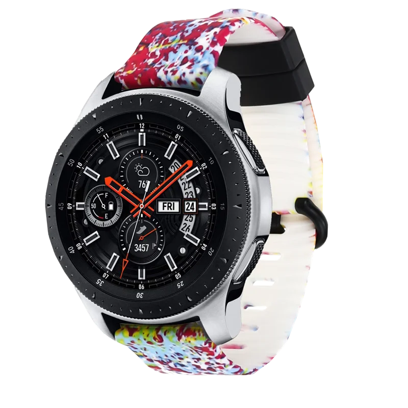 Силиконовый ремешок для часов с принтом для huawei Watch GT 2 46 мм/GT2 Active 46 м Смарт-часы 22 мм ремешок для samsung galaxy S3