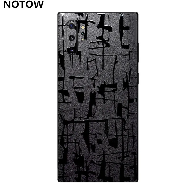 Mayan pattern Наклейка NOTOW из крокодиловой кожи ПВХ защитная пленка для samsung Galaxy Note10/Note10plus/A50/A70 - Цвет: Mayan pattern