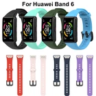 Ремешок для Huawei Honor Band 6, сменный мягкий силиконовый браслет, аксессуары для Huawei Honor Band6, спортивный ремешок для умных часов