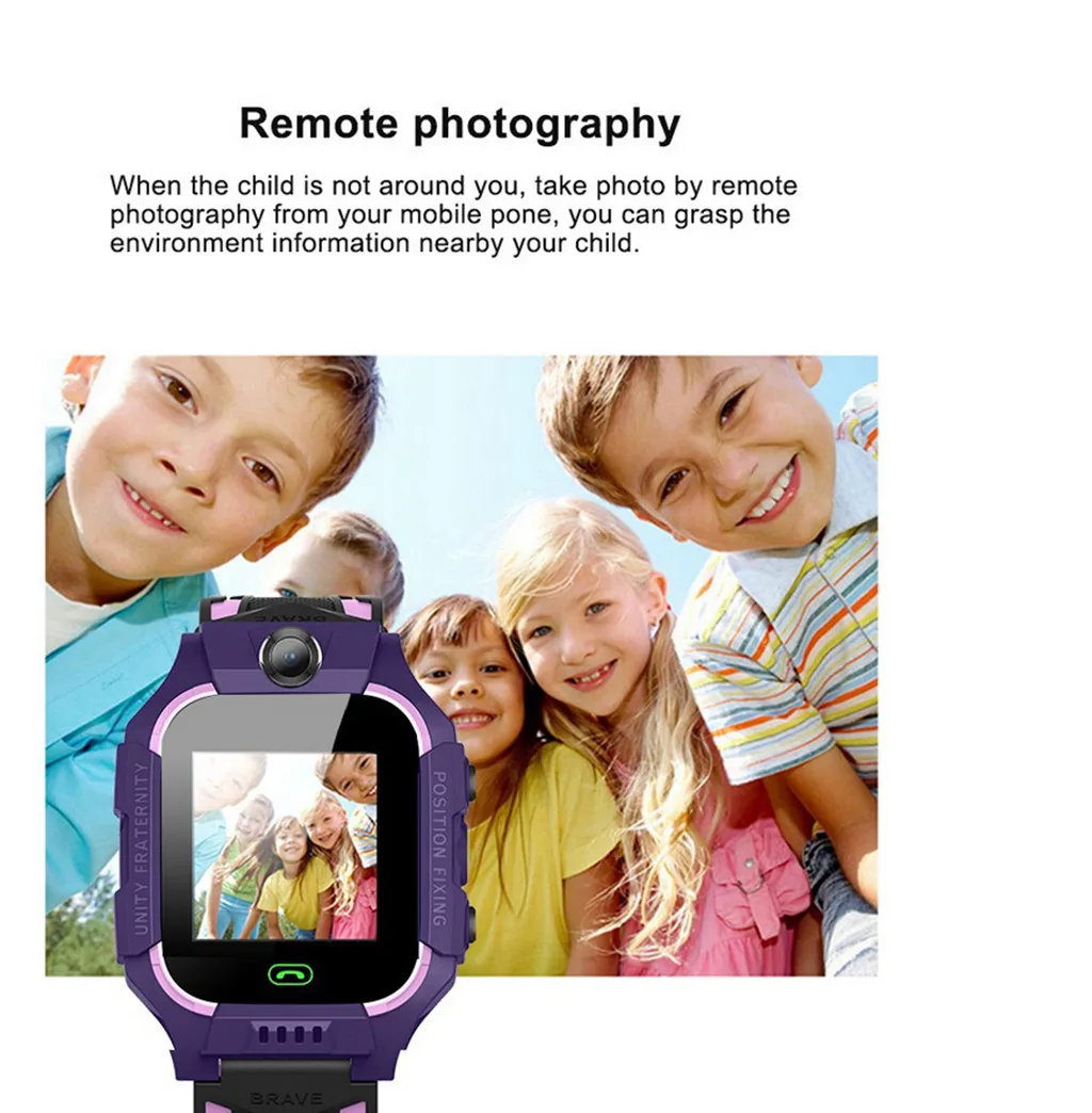 Детские Смарт-часы с камерой против потери Q19 позиционирование Lacation Sos Kamera Telefon Smart