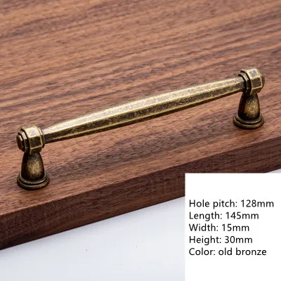 Старая синяя бронзовая ручка MAIKAK из цинкового сплава, Классическая европейская ручка для шкафа, Античная ручка для дверцы выдвижного ящика