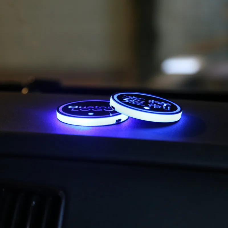 1X New Car Styling Logo Light LED Cup Drink Holder Anti Slip For Dodge caliber ram 1500 caravan charger grand Lamp Accessories | Автомобили