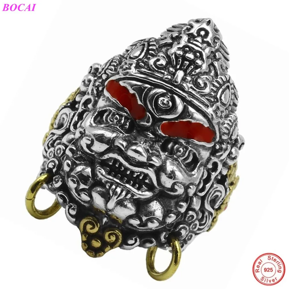 

BOCAI S925 Sterling Silver Rings for Men The God of Wealth Domineering Popular Hand Ornaments Pure Argentum Amulet Jewelry