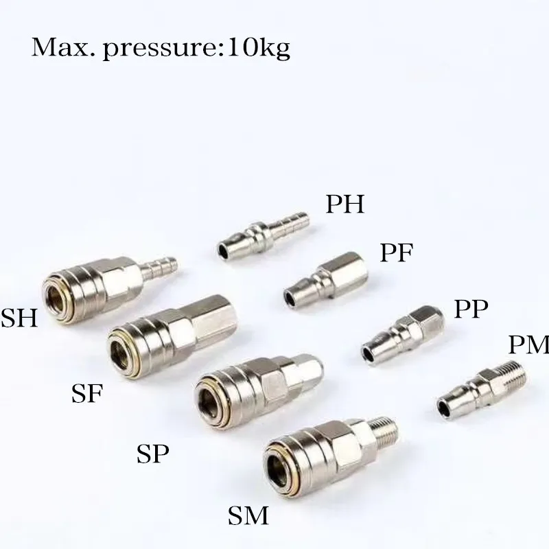 pneumatic fittings  quick connector high quality SP20/S/ SH30/SM/PP/P/ PH/PM 20/30/40 inch thread (PT) fittings