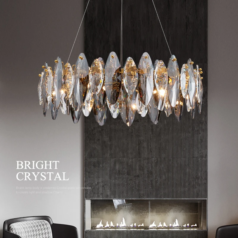 

Modern Circle Crystal Chandelier Lighting Decoratin luxury Chandelier Lamp Suspension For Living Room Dinning Room/Hotal/Volla