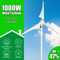 ples and ru warehouses free energy 1000w 6 blades 12v 24v windmill small wind turbine generator for home farm street lamps use