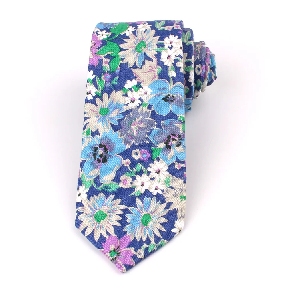 Новый Цветочный галстук для мужчин и женщин Повседневный хлопковый костюмы