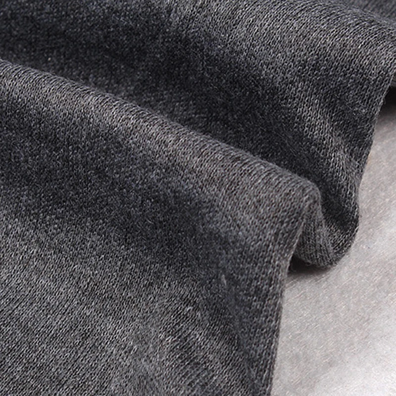 

Men's Home Underwear Set Autumn And Winter Mid Length Underwear Set Solid Color O Neck Long Sleeved Seamless Underwear Set