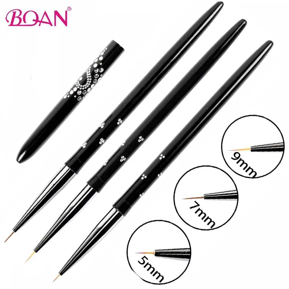 BQAN 5/7/9 мм Нейл-арт кисть лайнер для рисования кистью покраска резьба