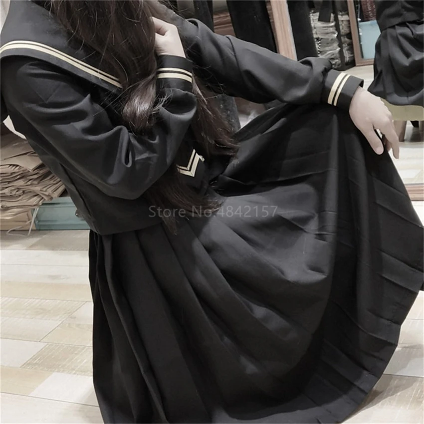 Японская школьная форма плохих девушек базовая плиссированная юбка отличные