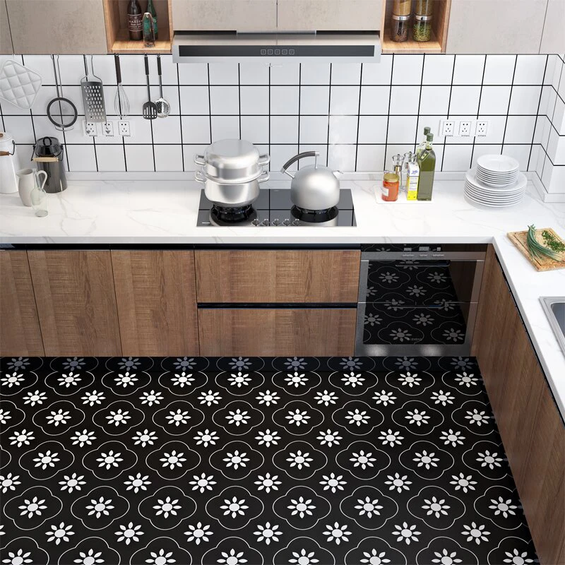 Наклейки Огнезащитные для кухни ванной комнаты 30x30 см водостойкие самоклеящиеся