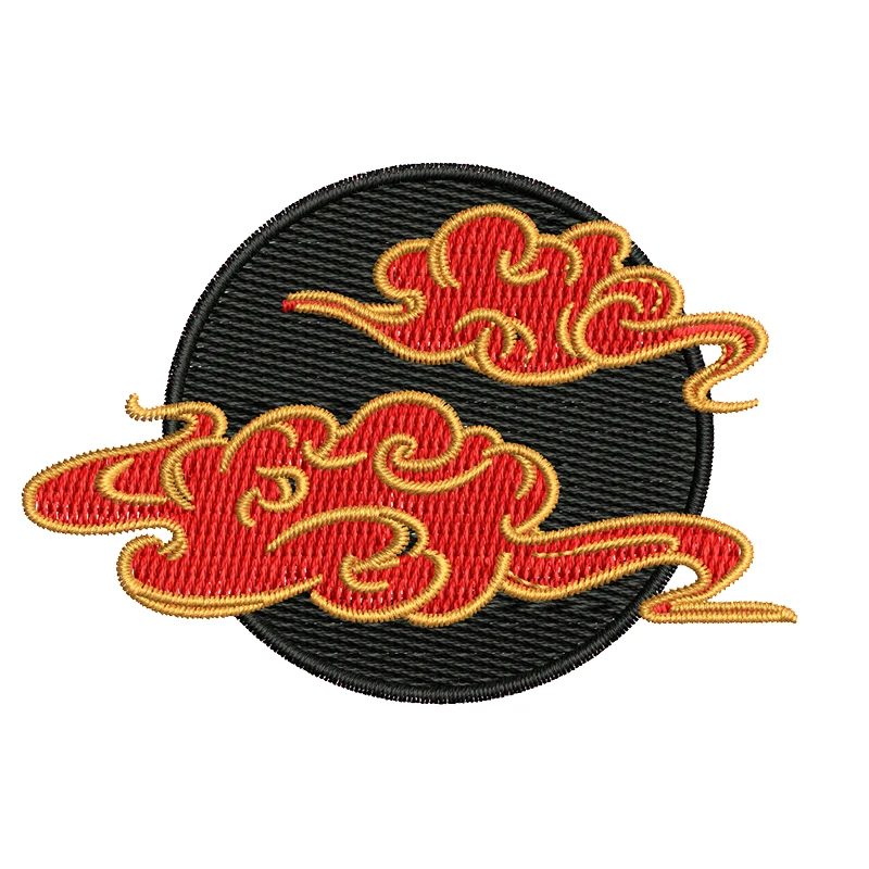 Благоприятная вышивка облаков утюжок на заплатках для одежды китайская культура