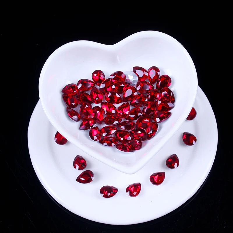 Стразы стеклянные свободные клейкие украшения для обуви одежды Хрустальная