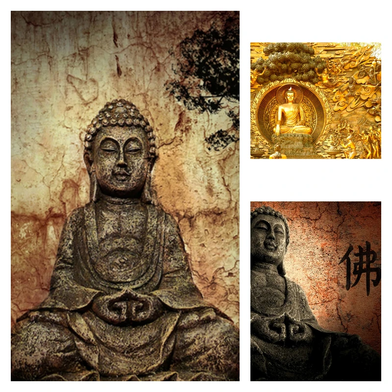 

Wall Art Canvas Painting Vantage Buddha Religious Buddhism Mural Posters and Prints Abstract Picrue for Living Room Home Decor