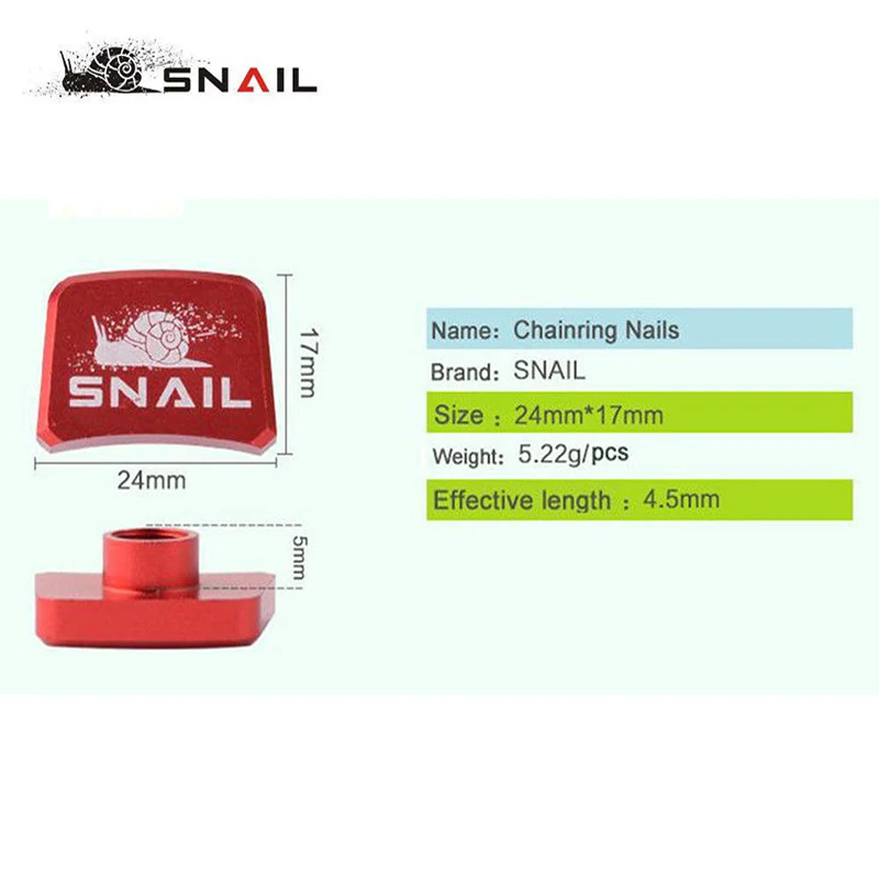 Улитка велосипедная цепь колесная пластина винты алюминиевый шатун