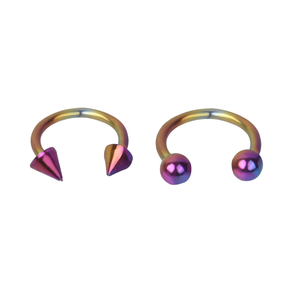 

6/8/10mm Surgical Steel Punk Horseshoe Fake Nose Ring C Clip Septum Lip Ear Piercing Falso Hoop for Women Men 2021 New Arrival