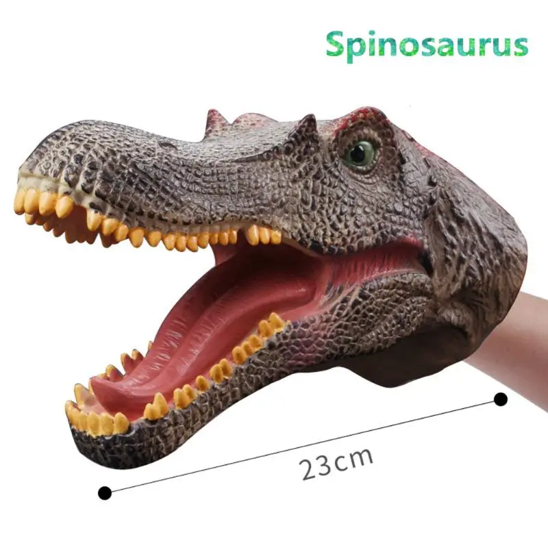

Dinosaur Animal Soft Hand Puppet Rubber Realistic Jurassic Dinosaur Toys Shark Puppet Boy Toy Kids