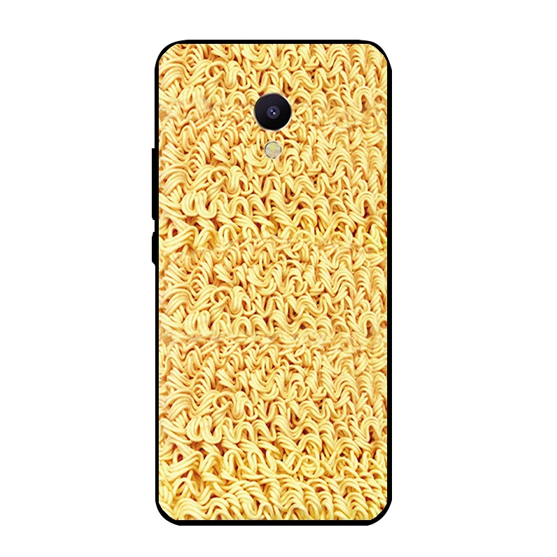 Черный мягкий ТПУ чехол для телефона Meizu M5 M5S M3 Mini Pro 5 6 Plus Meilan Note с рисунком